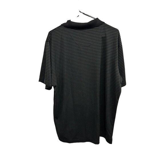 Columbia Mens Omni-Shade Polo Shirt Black Striped Short Sleeve Sz XL - Picture 2 of 7